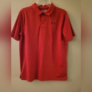 Boys Under Armour Polo Large